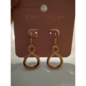 NEW NWT Emberly Beautiful  Dangle Drop Infinity Earrings Adorable